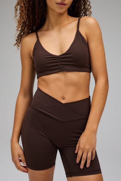 Scrunch Bra - Pecan Brown