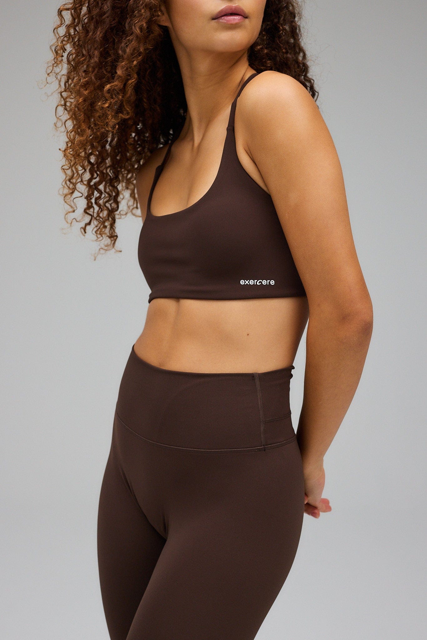 Sculpt Scrunch Tights - Pecan Brown