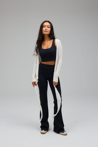 Ballet Wrap Blouse - White