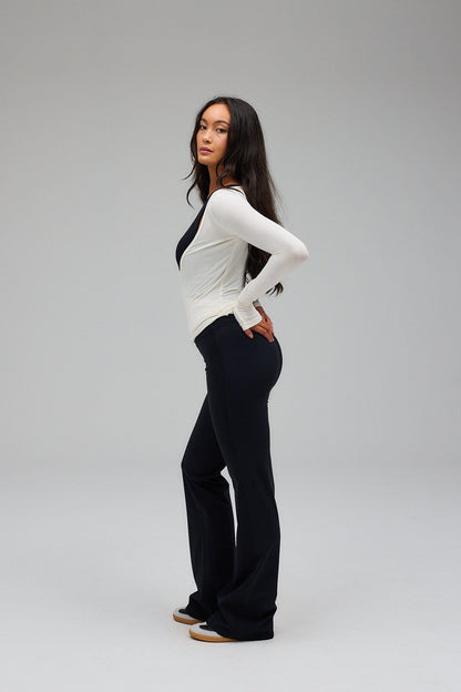 Ballet Wrap Blouse - White