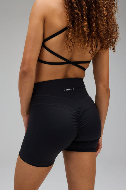 Sculpt Scrunch Shorts - Black