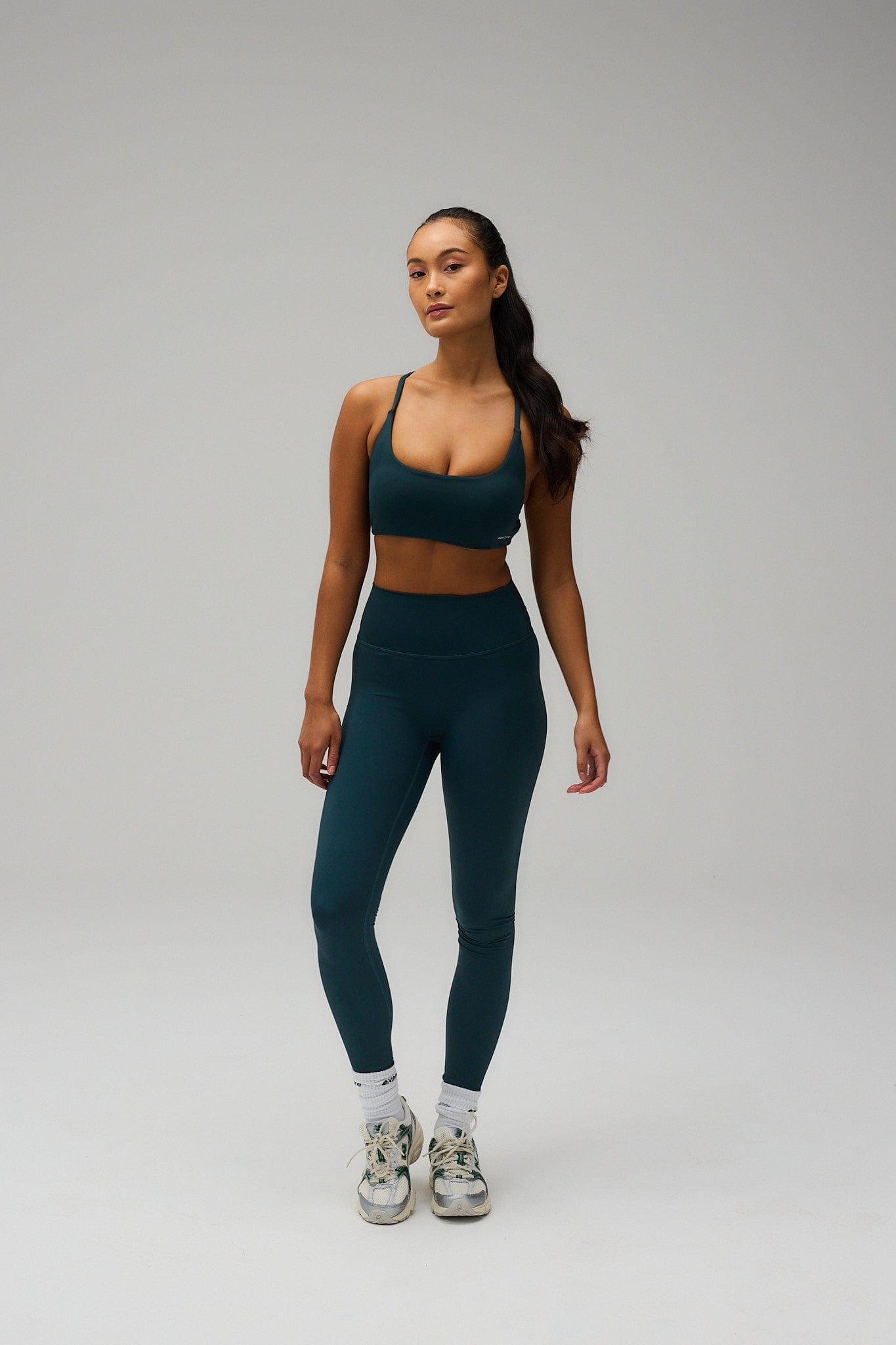 Sculpt Scrunch Tights - Sea Green