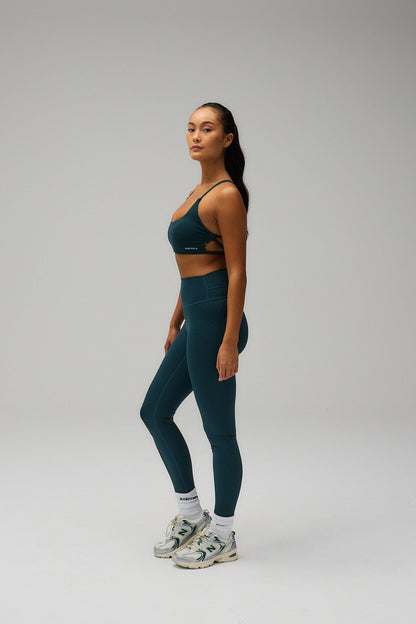 Sculpt Scrunch Tights - Sea Green