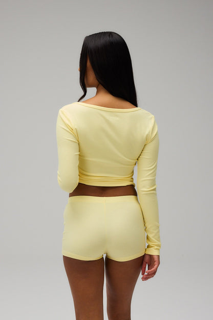 Rib Long Sleeve - Banana