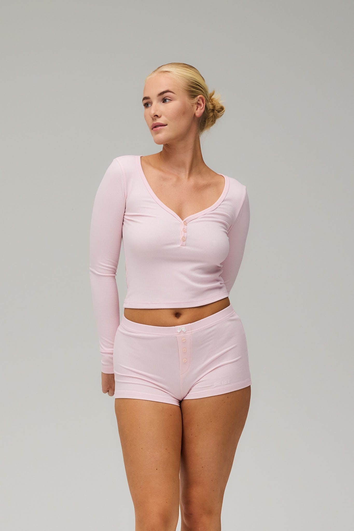 Rib Long Sleeve - Soft Pink