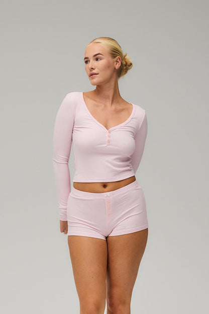 Rib Long Sleeve - Soft Pink