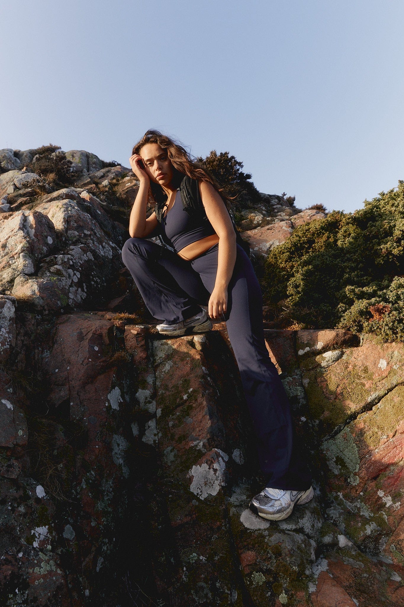 Flare Yoga Pants - Navy