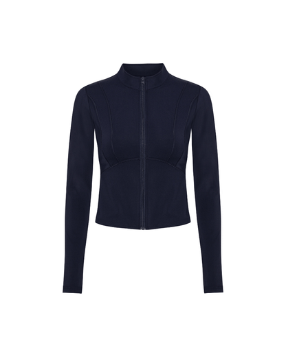 Hyper Zip Blouse - Navy