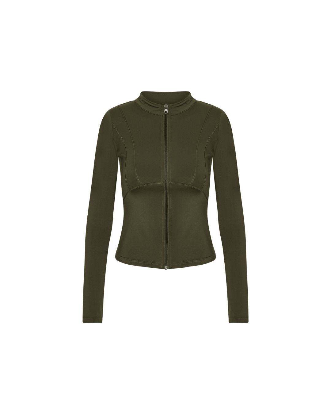 Hyper Zip Blouse - Forest Green