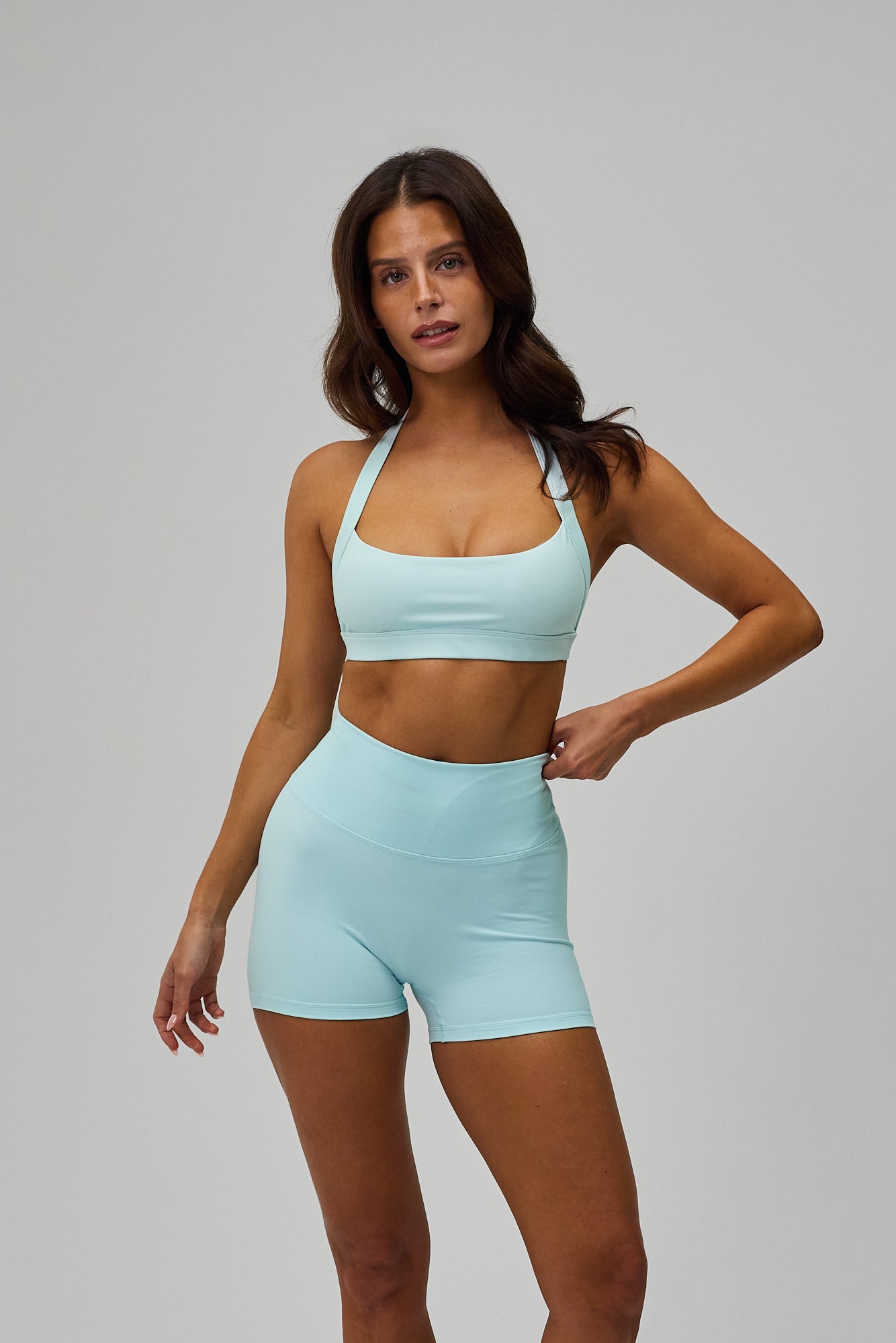 Mini Sculpt Scrunch Shorts - Crystal Blue