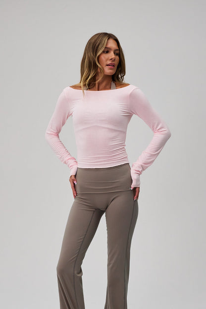 Ballet Long Sleeve Blouse - Soft Pink
