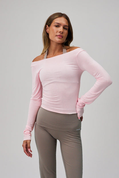 Ballet Long Sleeve Blouse - Soft Pink