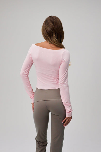 Ballet Long Sleeve Blouse - Soft Pink