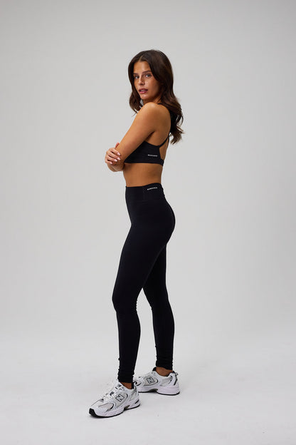 Luna Scrunch Tights - Black