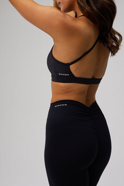 Luna Scrunch Tights - Black