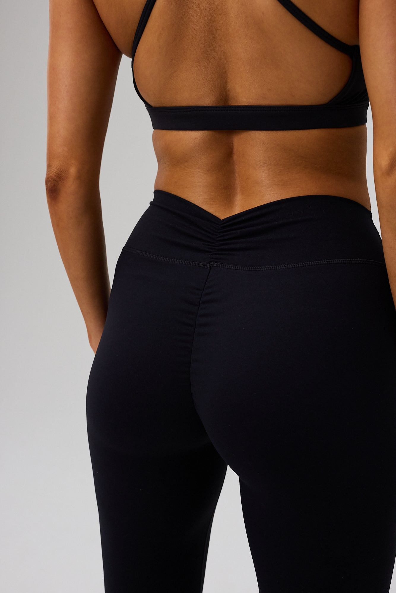 Luna Scrunch Tights - Black