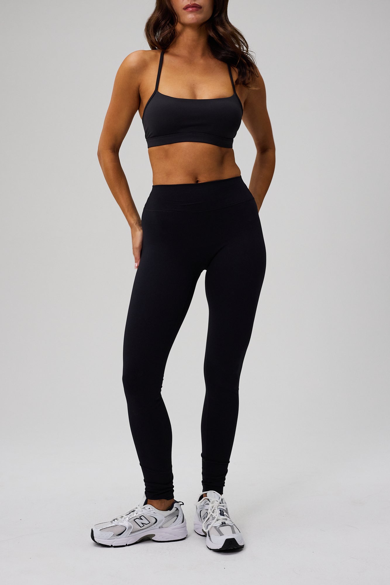 Luna Scrunch Tights - Black