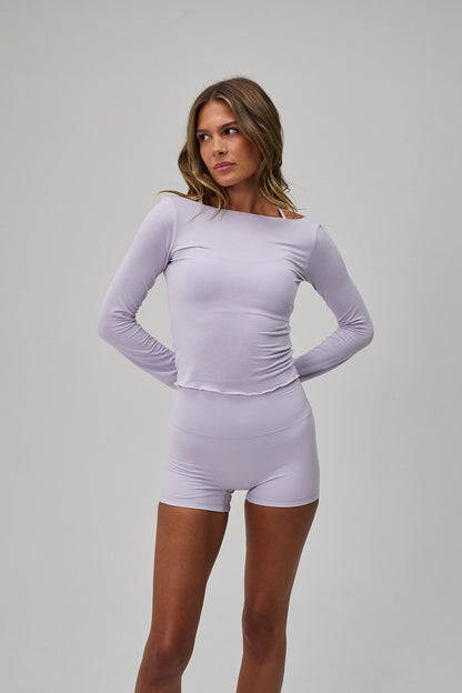 Ballet Long Sleeve Blouse - Lilac Mist