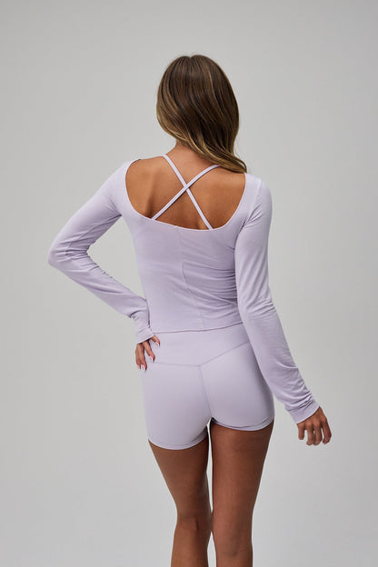 Ballet Long Sleeve Blouse - Lilac Mist