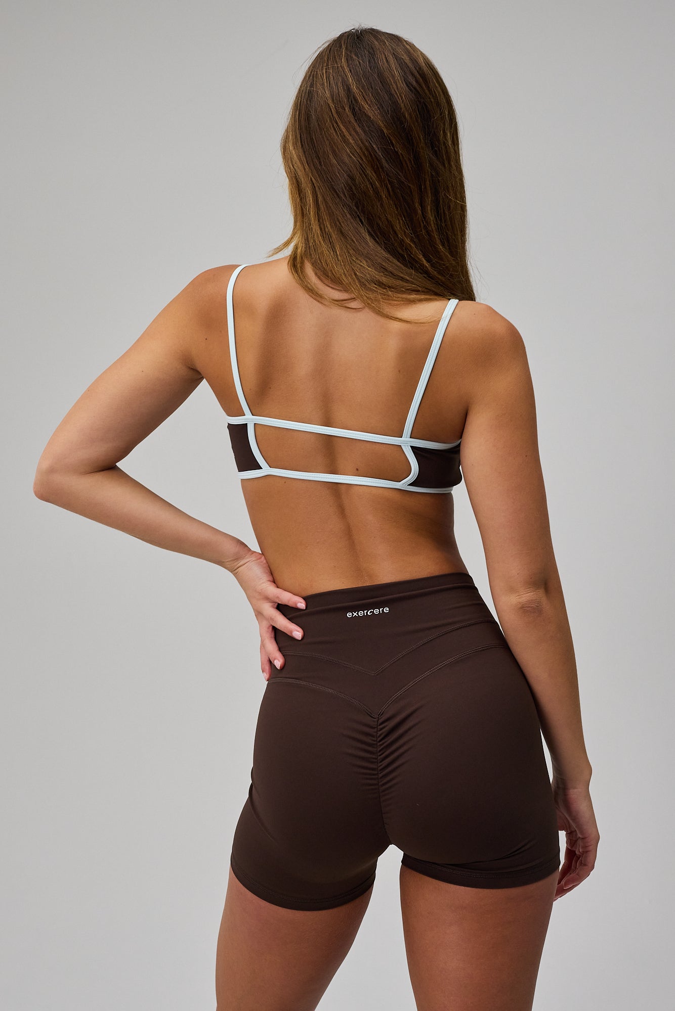 Mini Sculpt Scrunch Shorts - Pecan Brown