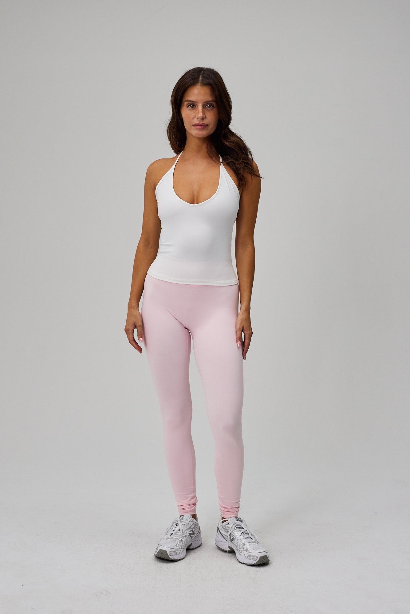 Luna Scrunch Tights - Soft Pink