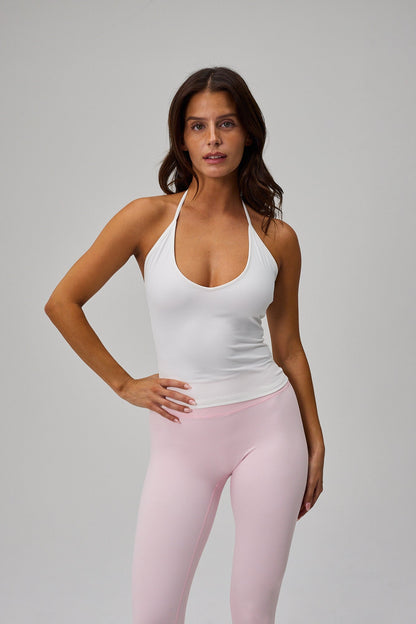 Luna Scrunch Tights - Soft Pink