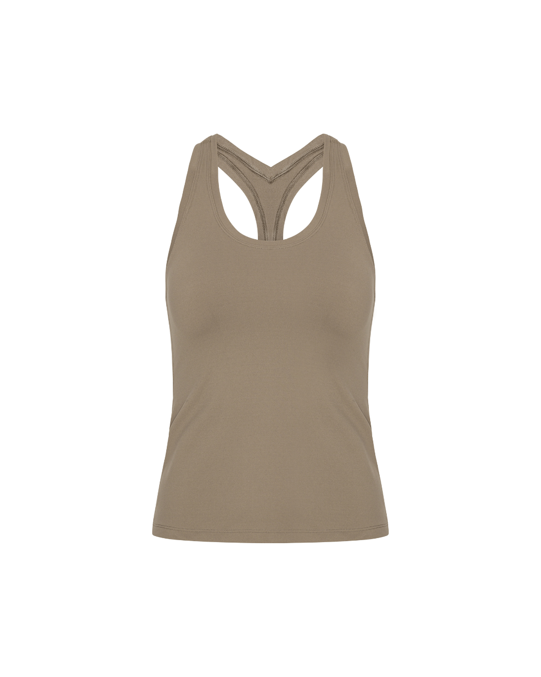 Neaty Racer Tank Top - Sand Beige