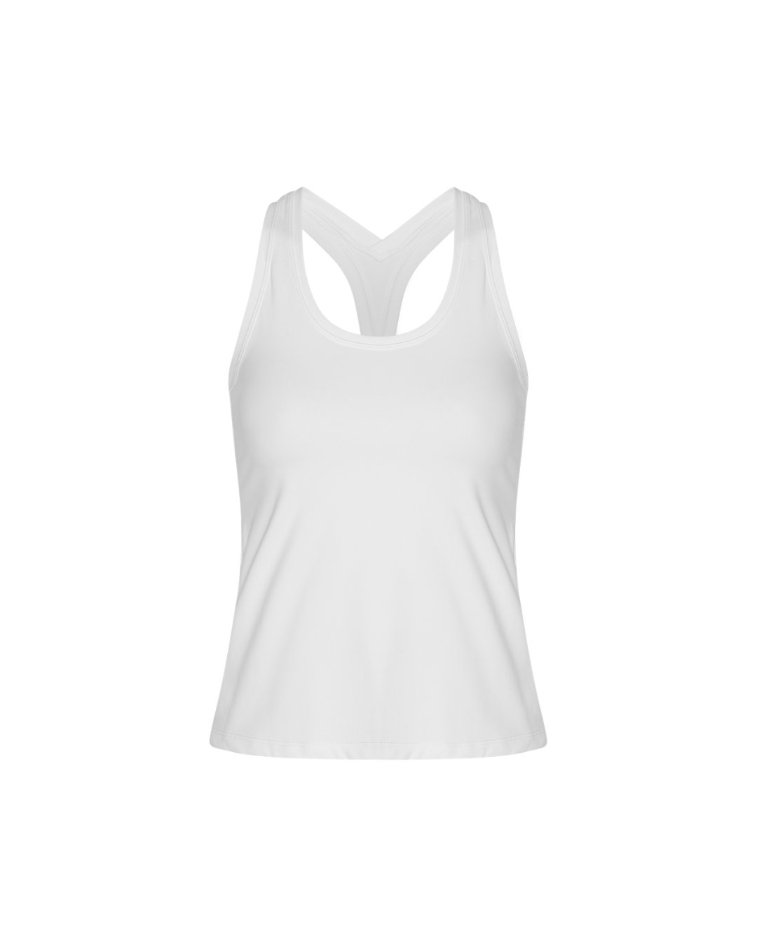 Neaty Racer Tank Top - White