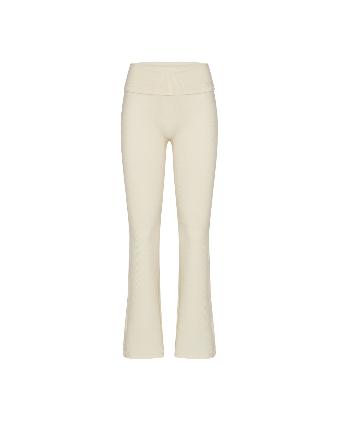 Rib Fold Over Pants - Honey