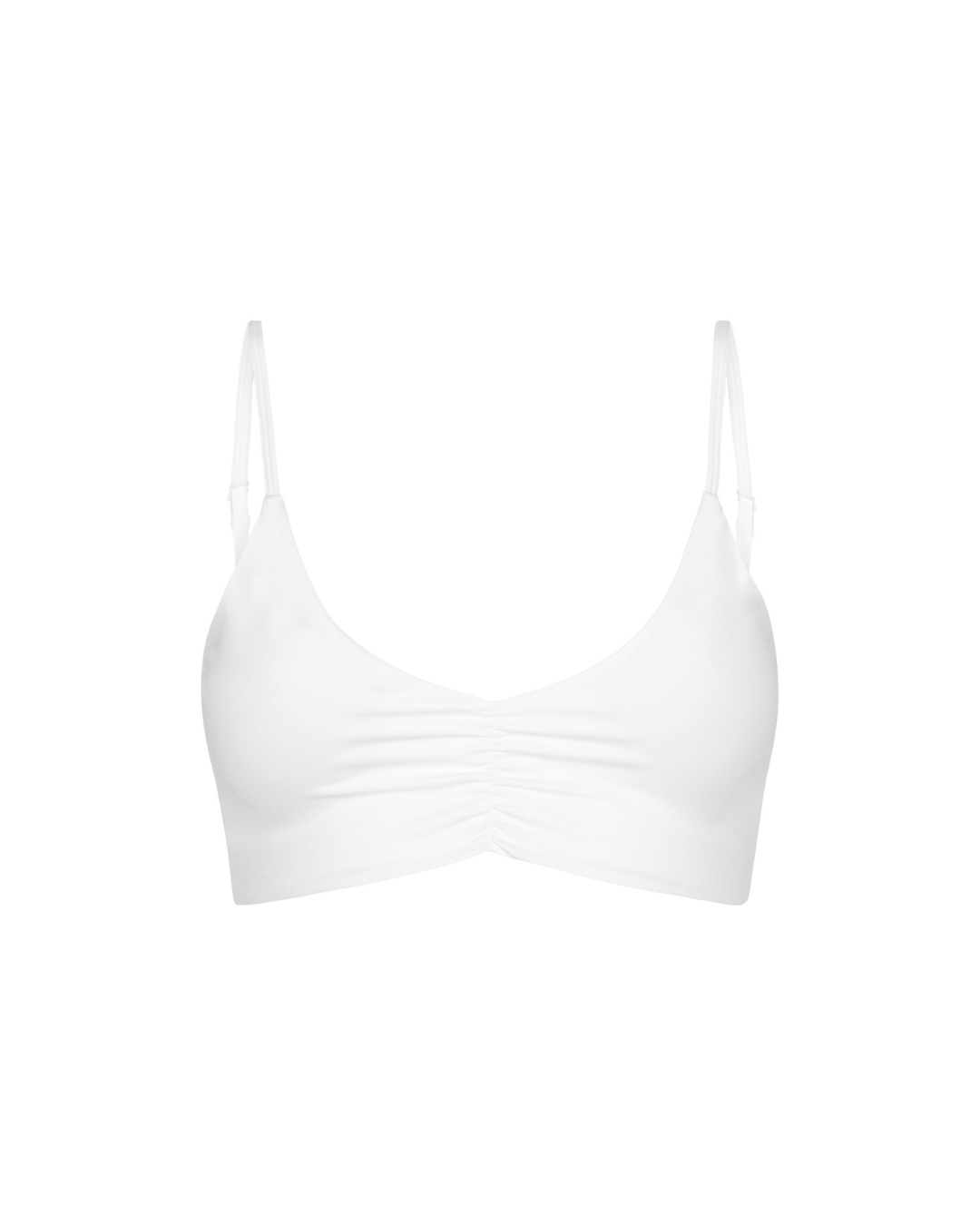 Scrunch Bra - White