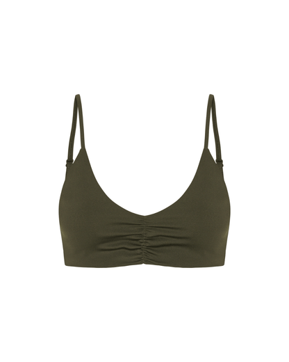 Scrunch Bra - Forest Green