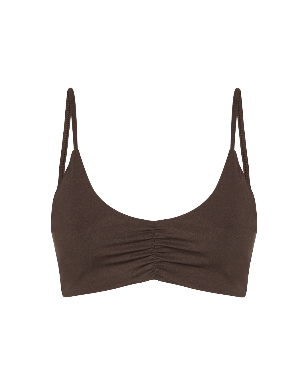 Scrunch Bra - Pecan Brown