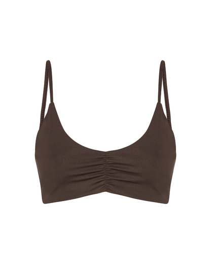 Scrunch Bra - Pecan Brown