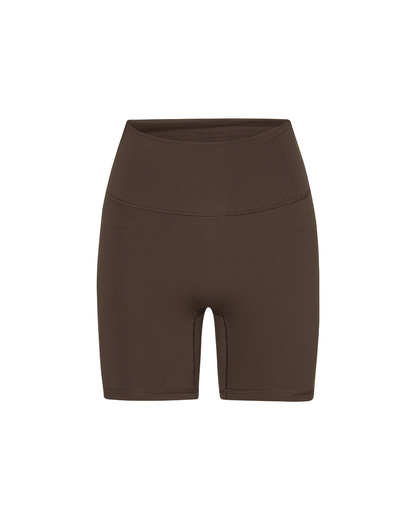Sculpt Scrunch Shorts - Pecan Brown